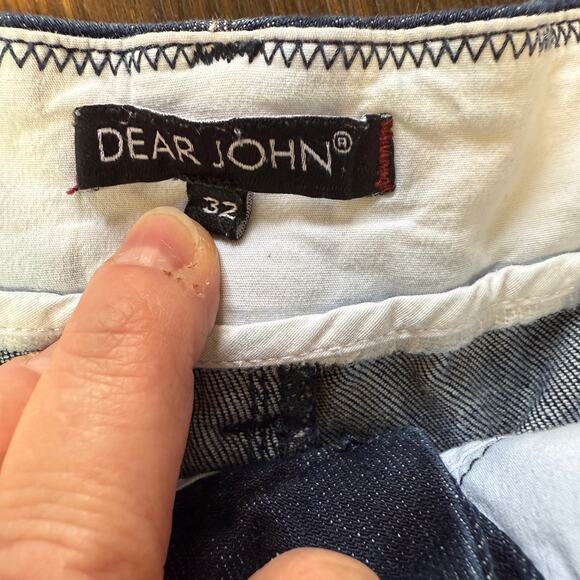 Dear John Holly Style Rolled Cuff Denim Shorts Size 32 - Picture 8 of 13